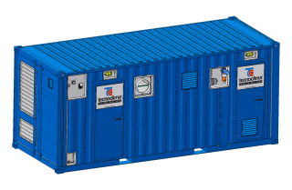 Теплогенератор THERMOBOX 800 ®tecnoclima контейнерного типа для буровых установок (тепловая мощность 800 кВт)