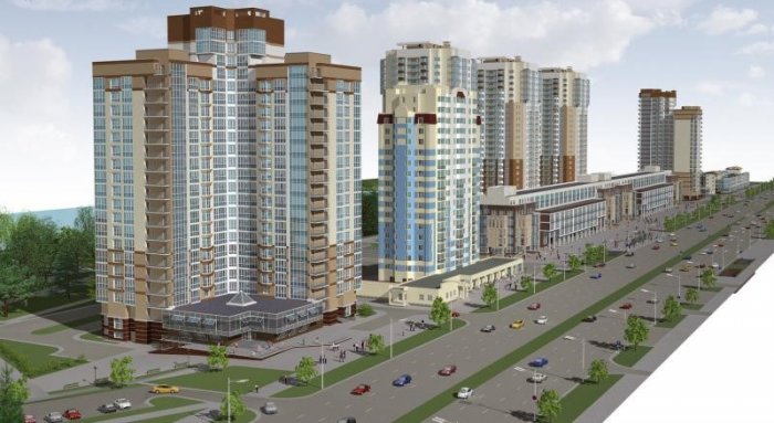 Комплекс многоэтажных жилых домов