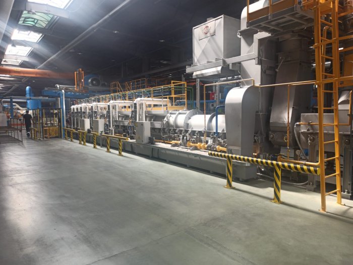 Наладочные работы и ввод в эксплуатацию нескольких термических агрегатов окрасочного комплекса с газовыми сушилками