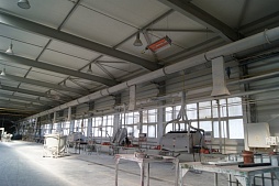 Газовые инфракрасные излучатели для отопления промышленных цехов и помещений, а также для технологических процессов