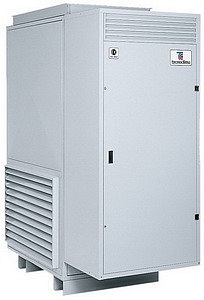 Универсальный вертикальный напольный воздухонагреватель ENERGY/K конденсационного типа для наружной установки